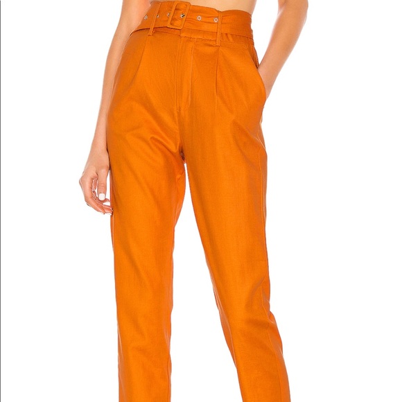 Revolve Quinn Trouser in Desert Orange - Picture 3 of 7